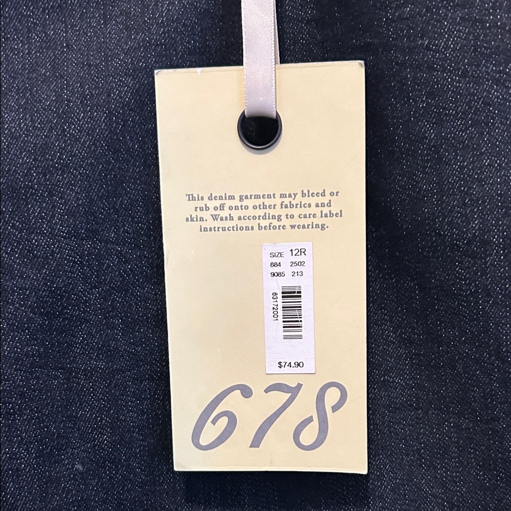 Dark Denim Women's Pants. New with tags. Perfect for dressing up or casual.